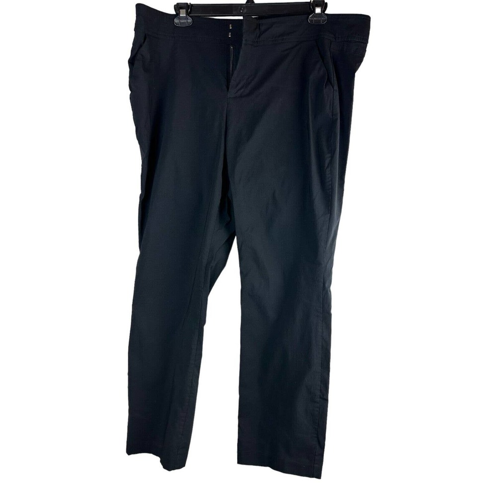 Torrid Trouser Straight Deluxe Stretch Mid Rise Pants Plus Size 22 Black - Picture 2 of 9